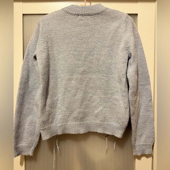 EARTH MUSIC ECOLOGY RED LABEL blue sweater - Picture 2 of 3